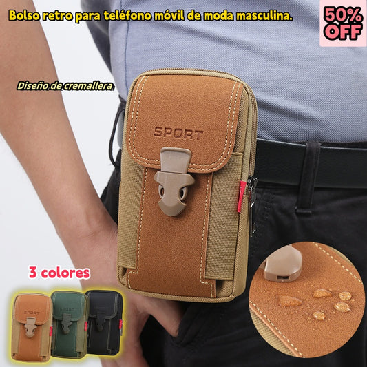 🔥 Bolsa casual de hombre para exteriores, bolsa de deporte para teléfono móvil
