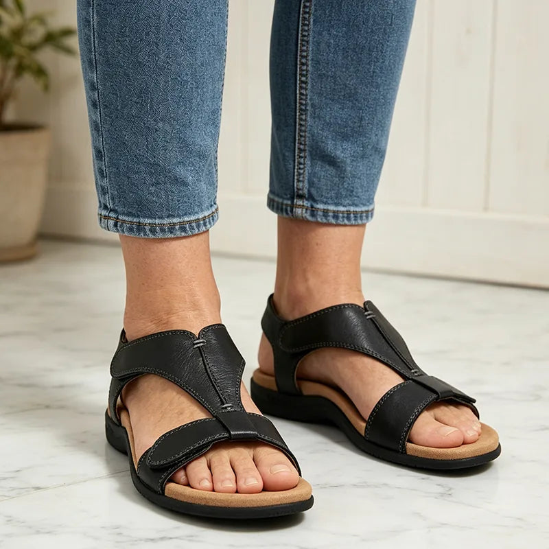 【36-43】Sandalias de verano con suela blanda y soporte de arco, casuales y cómodas.