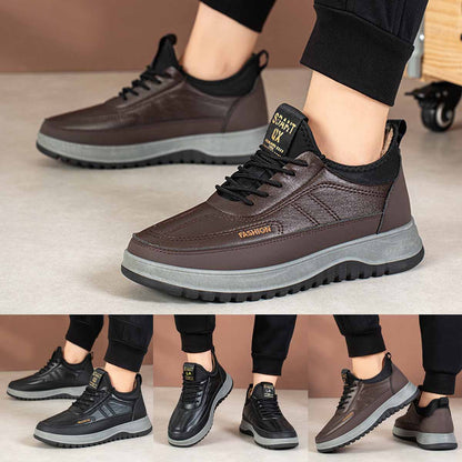 Modne, nowe, bawełniane buty męskie na zimę 2025, wodoodporne i antypoślizgowe, grube i ciepłe【39-45】-4171671