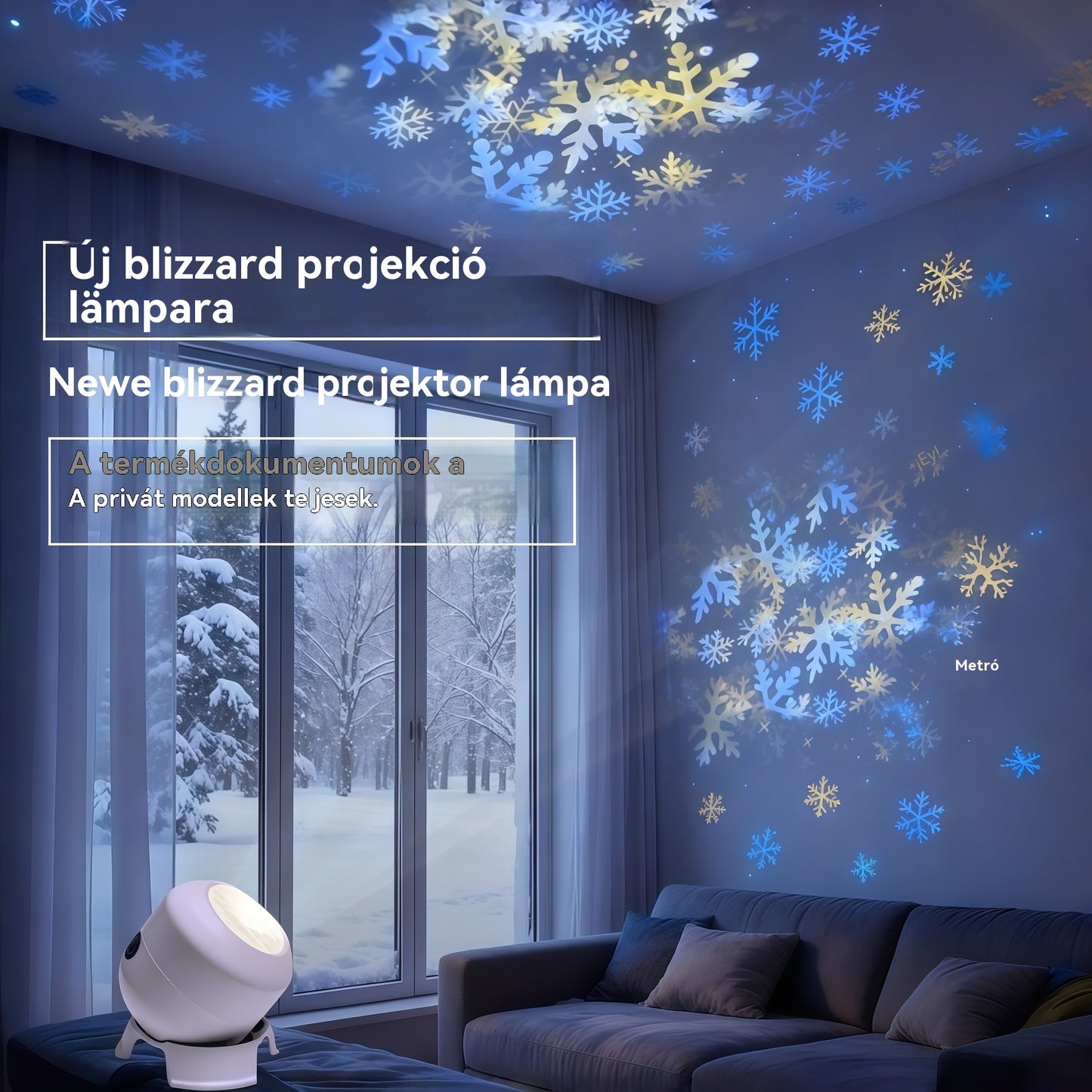 [50% kedvezmény ma] Dinamikus forgó LED projektor