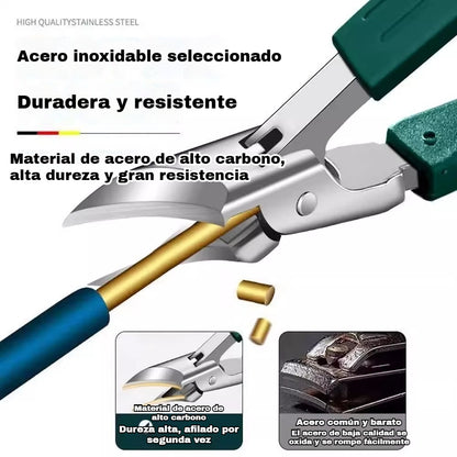🔥 Cortaúñas antisalpicaduras con borde inclinado de 25° (juego de 3 piezas)