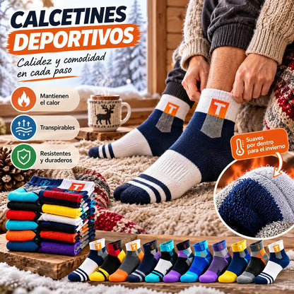 【10 pares】Calcetines deportivos transpirables, antiolores y absorbentes del sudor para hombre