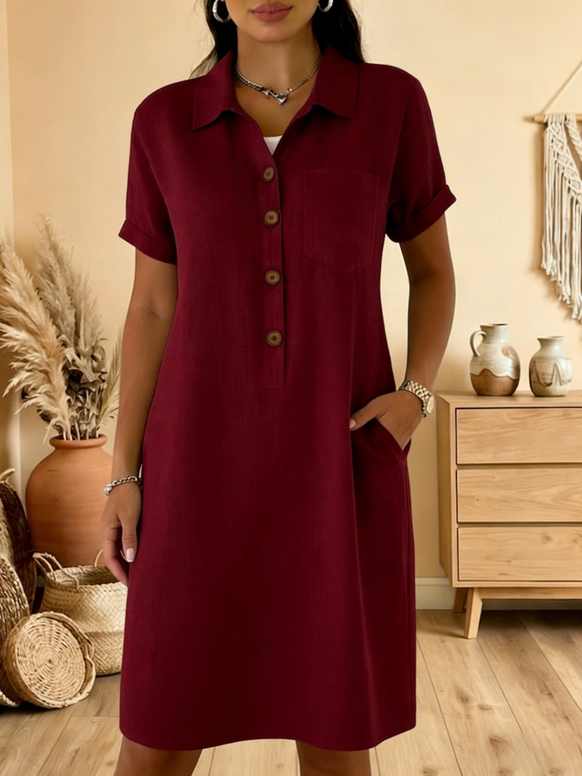 ⏳ ¡Oferta por tiempo limitado! ⏰【S-3XL】Vestido casual de verano cómodo, corte estilizado, moderno y versátil. 4310769