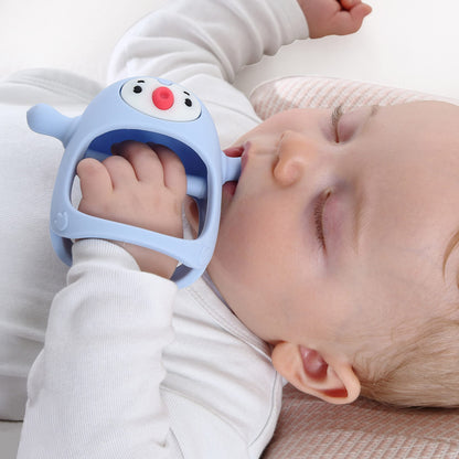💝👼Mordedor de silicona para bebés de 0 a 12 meses, 🍼Chupete de mano para lactancia materna
