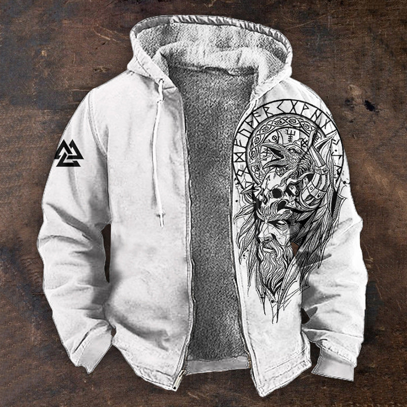 👨‍💻🧥✨【S-5XL】Kupte 1 a získejte 1 zdarma🔥Nová pánská módní retro mikina s kapucí a zipem s 3D digitálním tiskem