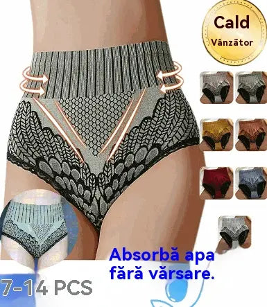 Druhá položka se slevou 50 %🥰【💖7dílná sada】Dámské prodyšné grafénové kalhoty s vysokým pasem ve tvaru trojúhelníku