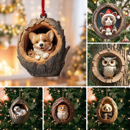 【12 komada】🎄Ukrasi za božićno drvce s motivima životinja. mali ukrasi za životinje-4163067