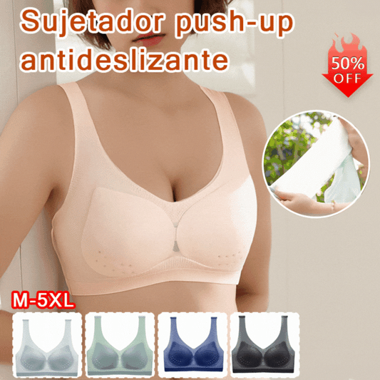 【1 juego de 3 piezas】【40-120 kg】2026, sujetador push-up de seda helada sin costuras_4313772