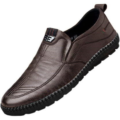 【39-44】 2026 zapatos casuales de cuero para hombres de mediana edad y personas mayores