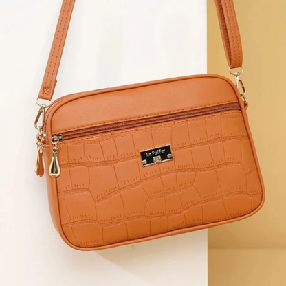 👜🔥Módní embosovaná dámská crossbody kabelka s krokodýlem 729-9432