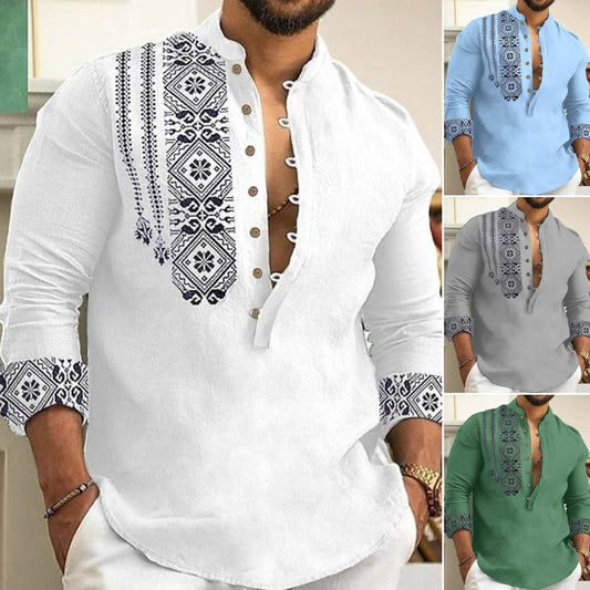 🔥【S-3XL】Camisa de verano de manga corta con solapa para hombre👔👕