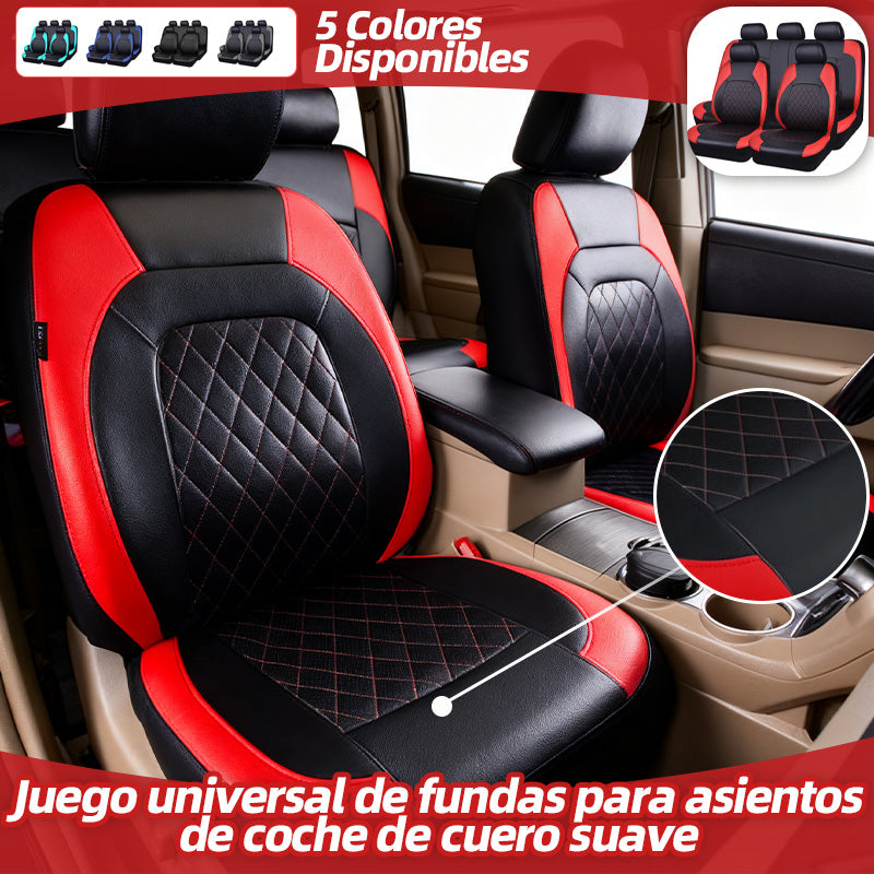 🚗🚗Juego universal de fundas para asientos de coche de cuero suave_4304194