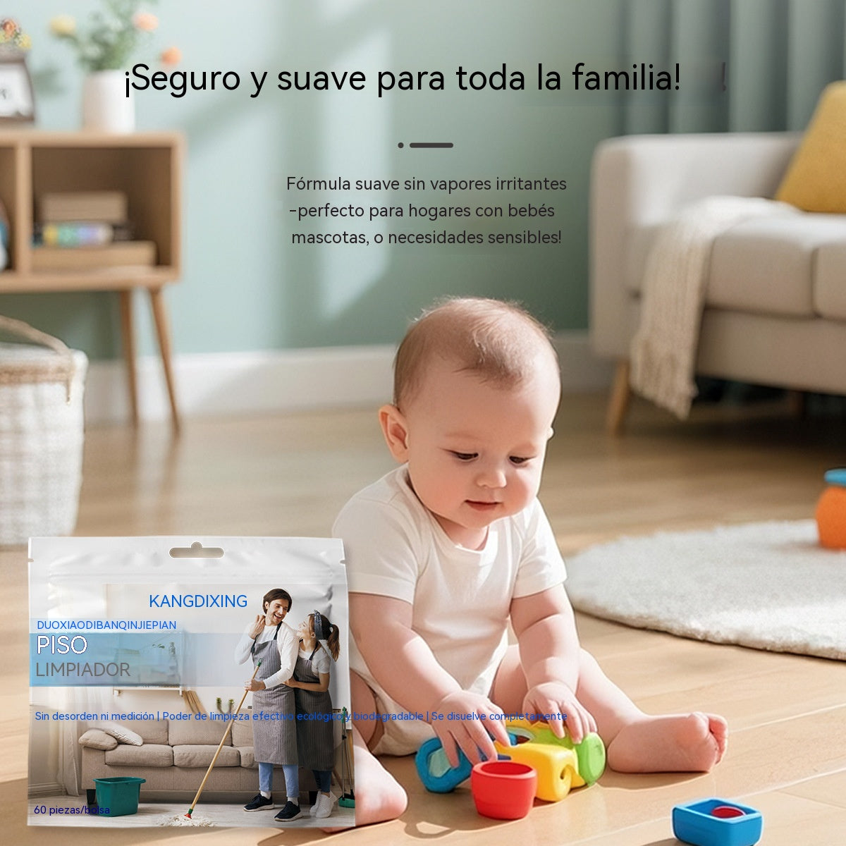 🧹✨ 【240 tabletas】Pastillas de limpieza multiusos antibacterianas y desodorantes | Aptas para suelos de madera, laminados, azulejos y paredes de caravanas