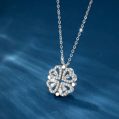 🔥🍀Un collar transformable de trébol de cuatro hojas. ❤️ ¡Llévalo y deja que la buena suerte te acompañe! 🍀