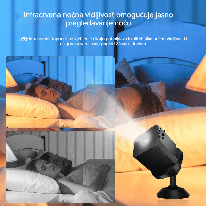 🏠📹🕵️【Direktna sniženja za 25 eura】🔥Mala kvadratna kamera, HD pametna kamera, bežično udaljeno kućno nadzor s WiFi podrškom - 4210531