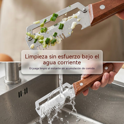 ✅【¡Compra 1 y llévate 1 gratis!】🧅🔪 Pelador de cocina multifuncional 3 en 1: ¡Pela, corta y abre tapones de botellas! 🔥