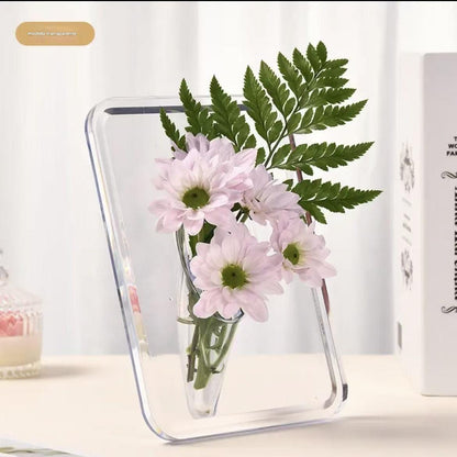 🔥【Compre 1 y obtenga 1 gratis】Florero con marco de fotos de escritorio de alta calidad