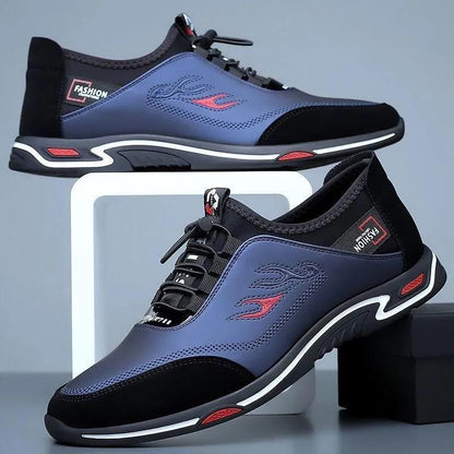 👞 Zapatos de negocios informales y transpirables para hombre de cuero genuino✅ Desodorante✅ Suela de cuero suave，De moda y versátil