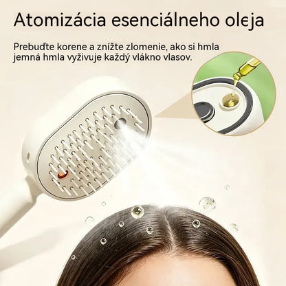 ⚡💨 【Sleva 50 %】Elektrický fén s masážním hřebenem a vzduchovým polštářem