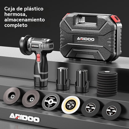 【Oferta por tiempo limitado】Mini amoladora angular de 12 V con disco de corte