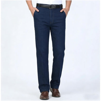 👖【50% DE DESCUENTO】👖 Nuevos jeans de cintura alta para hombre, tallas grandes, colección 2026