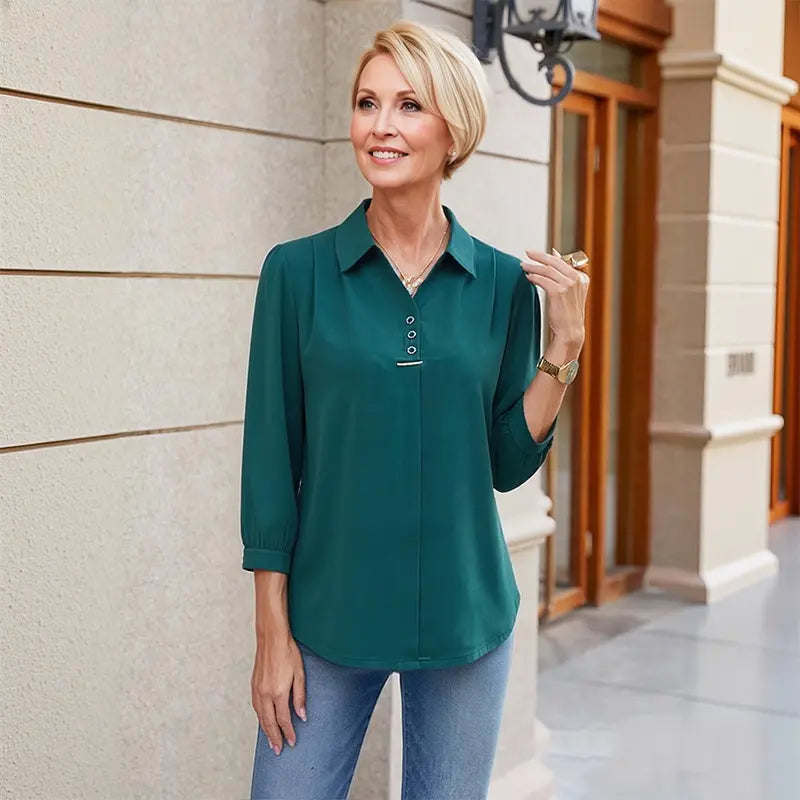 💓👚【Top 3 reseñas en tienda】Blusa de gasa, estilo casual y moderno