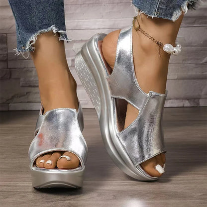 💣 【Oferta especial por tiempo limitado】【36-43】Sandalias de cuña para mujer con suelas ortopédicas suaves para aliviar el dolor de pies