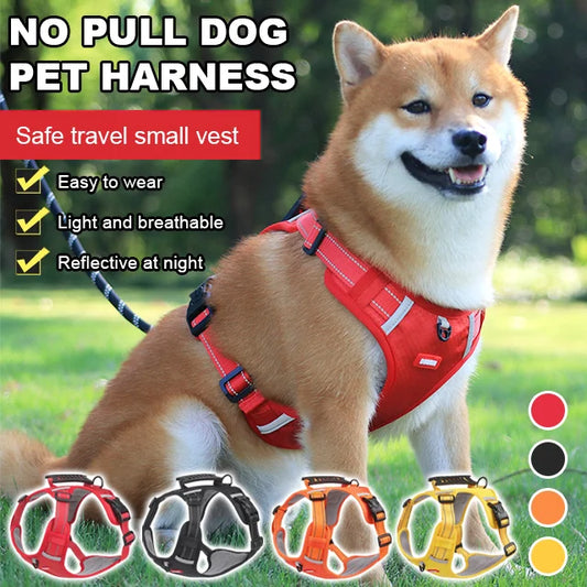 🐶【5–30 kg】Vodítko pro psy s postrojem, proti tahání, pro domácí mazlíčky.