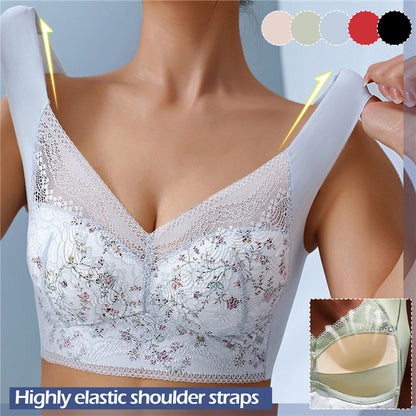 【3 piezas】💕🎁Sujetador de talla grande de seda de hielo sin costuras, transpirable y ajustable【40kg-100kg】