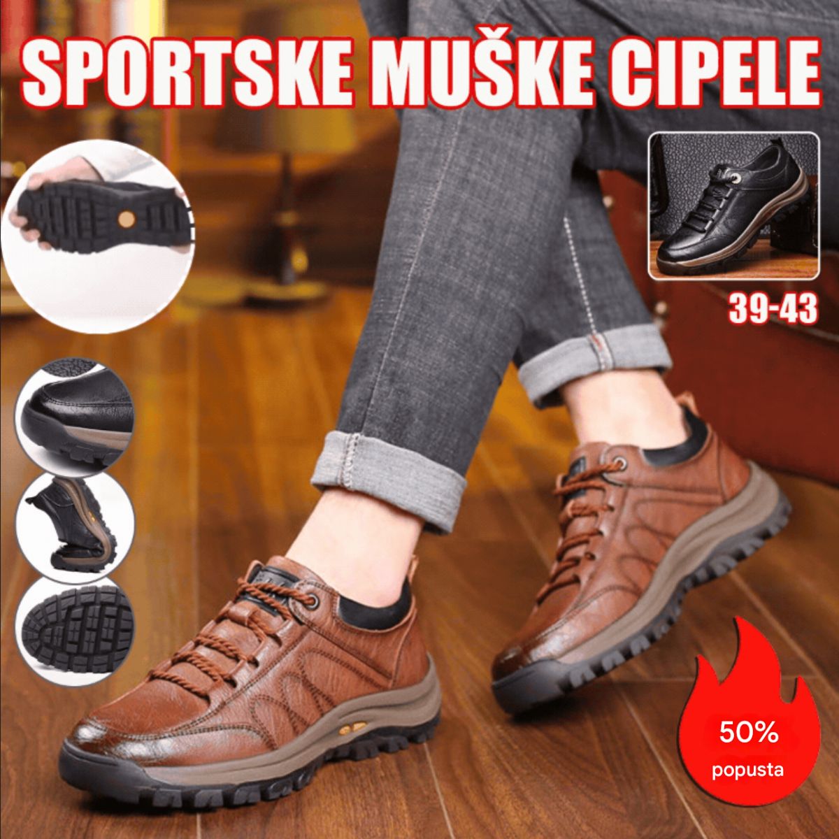 😎👍【39-48】 Jesen/Zima 2025. Nove modne muške planinarske cipele, ležerne sportske cipele-4194552
