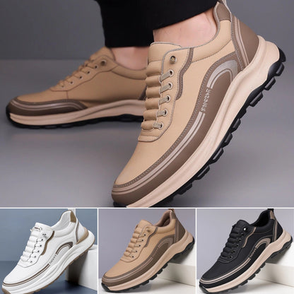 🔥【39-45】Zapatillas deportivas de piel resistentes al agua y a la suciedad con suelas suaves para una máxima comodidad.4285703