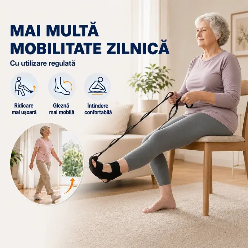 【2 piezas】Cinturón de estiramiento y estiramiento de ligamentos para yoga y fitness: correa transpirable y ajustable para tobillos y pies, recuperación y flexibilidad.