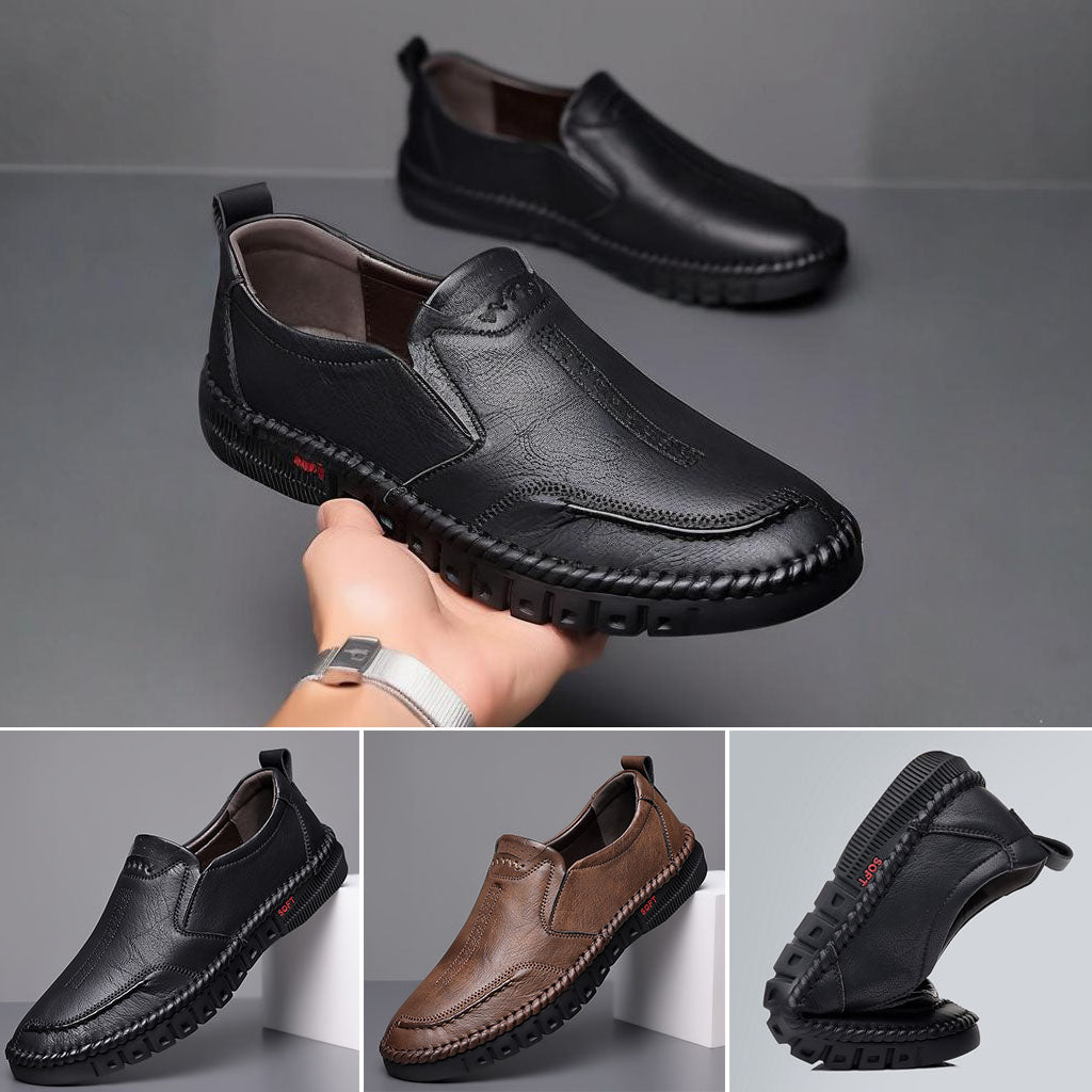 🏆30%OFF👞【39-44】Zapatillas deportivas casuales para hombre, fabricadas en piel auténtica, con suela suave, antideslizantes, transpirables