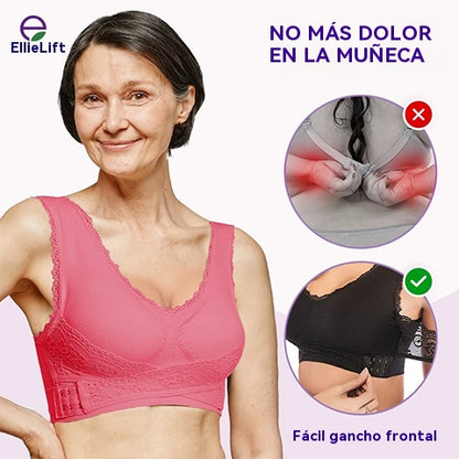 👙【3piezas】 Sujetador anti-caída con cierre lateral y diseño cruzado – Cómodo y moldeador ✨