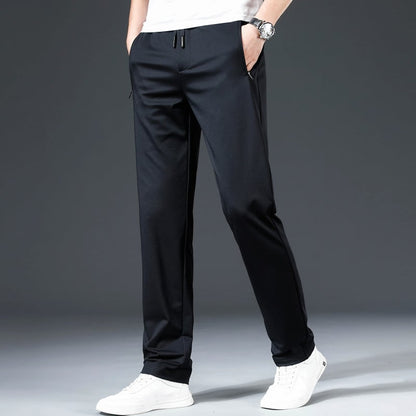 👖☀️【Letní nabídka 2026】【L–8XL】🔥Pánské letní business casual kalhoty – elastický pas, vhodné pro 45–135 kg