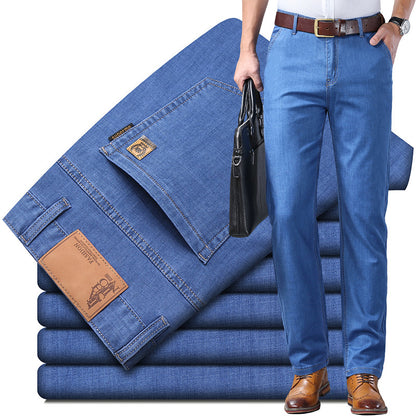✨👖【Πολυβραβευμένο】Ανδρικό Μοντέρνο Φαρδύ Τζιν Παντελόνι Υψηλής Ελαστικότητας