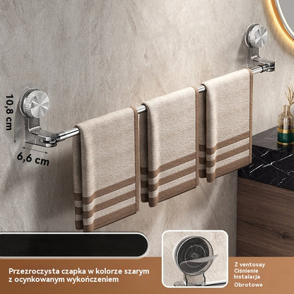 🎁✨🚿Prosty design bez wiercenia — wysuwny uchwyt na ręczniki z próżniowym ssakiem - 4229374