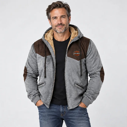 🔥💥【M-5XL】Chaqueta con capucha para hombre nueva 2026: gruesa y afelpada, resistente al frío y cálida
