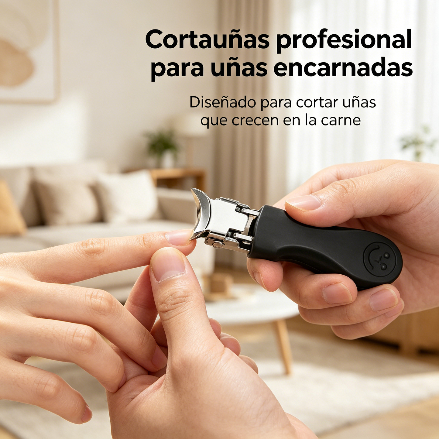 🔥 Cortaúñas antisalpicaduras con borde inclinado de 25° (juego de 3 piezas)