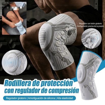 🦵🦵【S-2XL】 Rodillera de compresión deportiva con silicona y estabilizadores de muelle para absorción de impactos