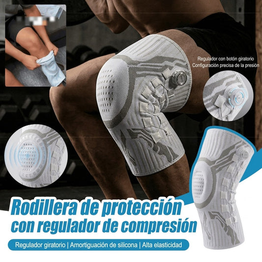 🦵🦵【S-2XL】 Rodillera de compresión deportiva con silicona y estabilizadores de muelle para absorción de impactos