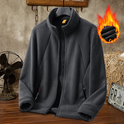 🔥 50% sleva 🔥[M-5XL] Pánská silná fleecová bunda, dostupná ve velkých velikostech, teplá a pohodlná na podzim a zimu.