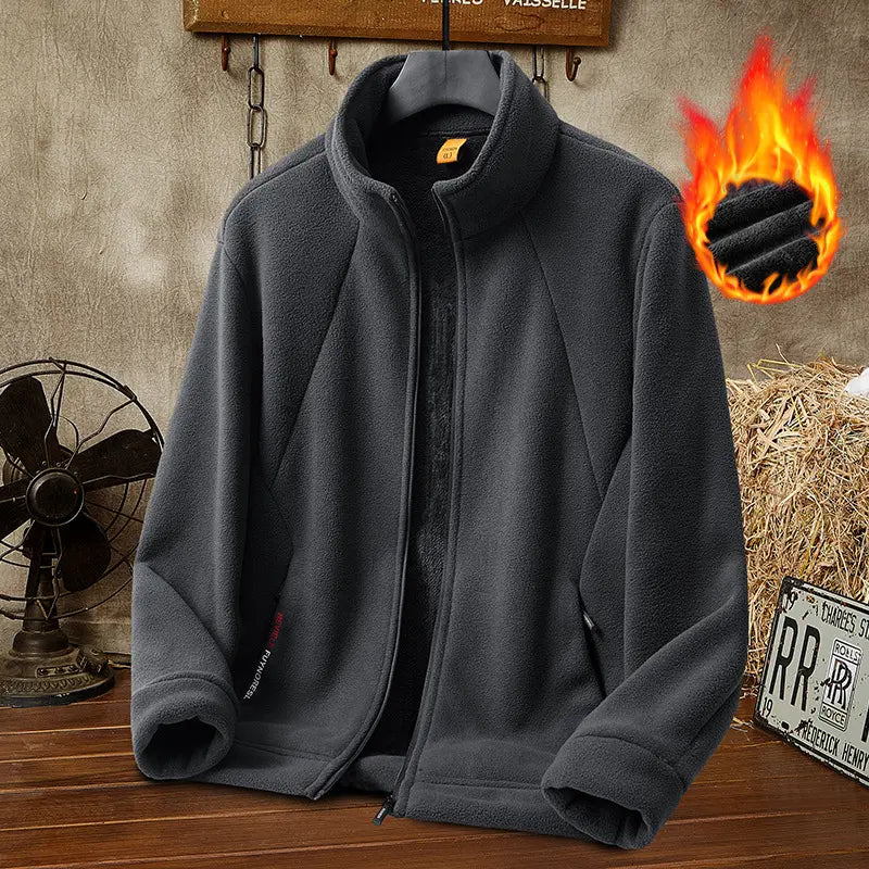 🔥 50% sleva 🔥[M-5XL] Pánská silná fleecová bunda, dostupná ve velkých velikostech, teplá a pohodlná na podzim a zimu.