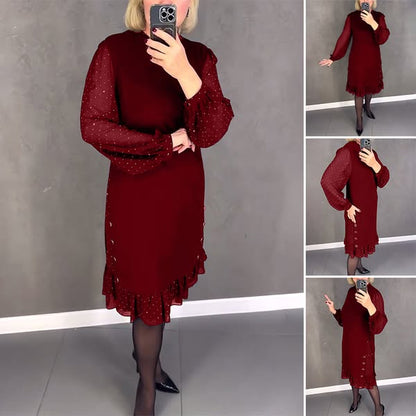 💖💖【S-5XL】🍁🍂Wysokiej jakości stylowa sukienka w nowym stylu na jesień i zimę