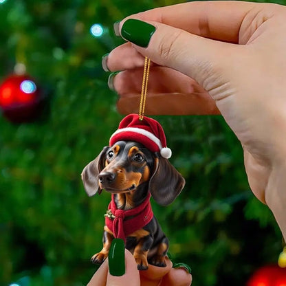 30%OFF🎄【9 piezas】🐕 Adornos navideños para el árbol con forma de cachorros
