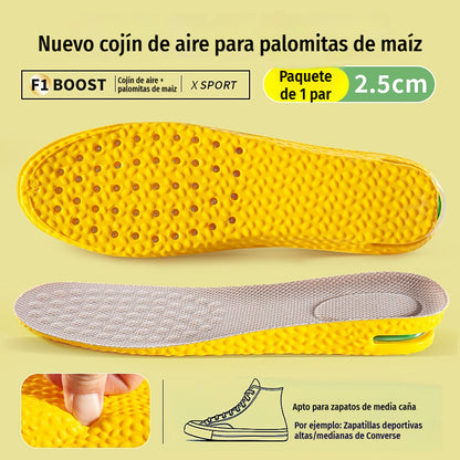 💥【Compra uno y llévate otro gratis】2 pares por 27 euros 👟Plantillas cómodas con cojín de aire y efecto de aumento de estatura 📈