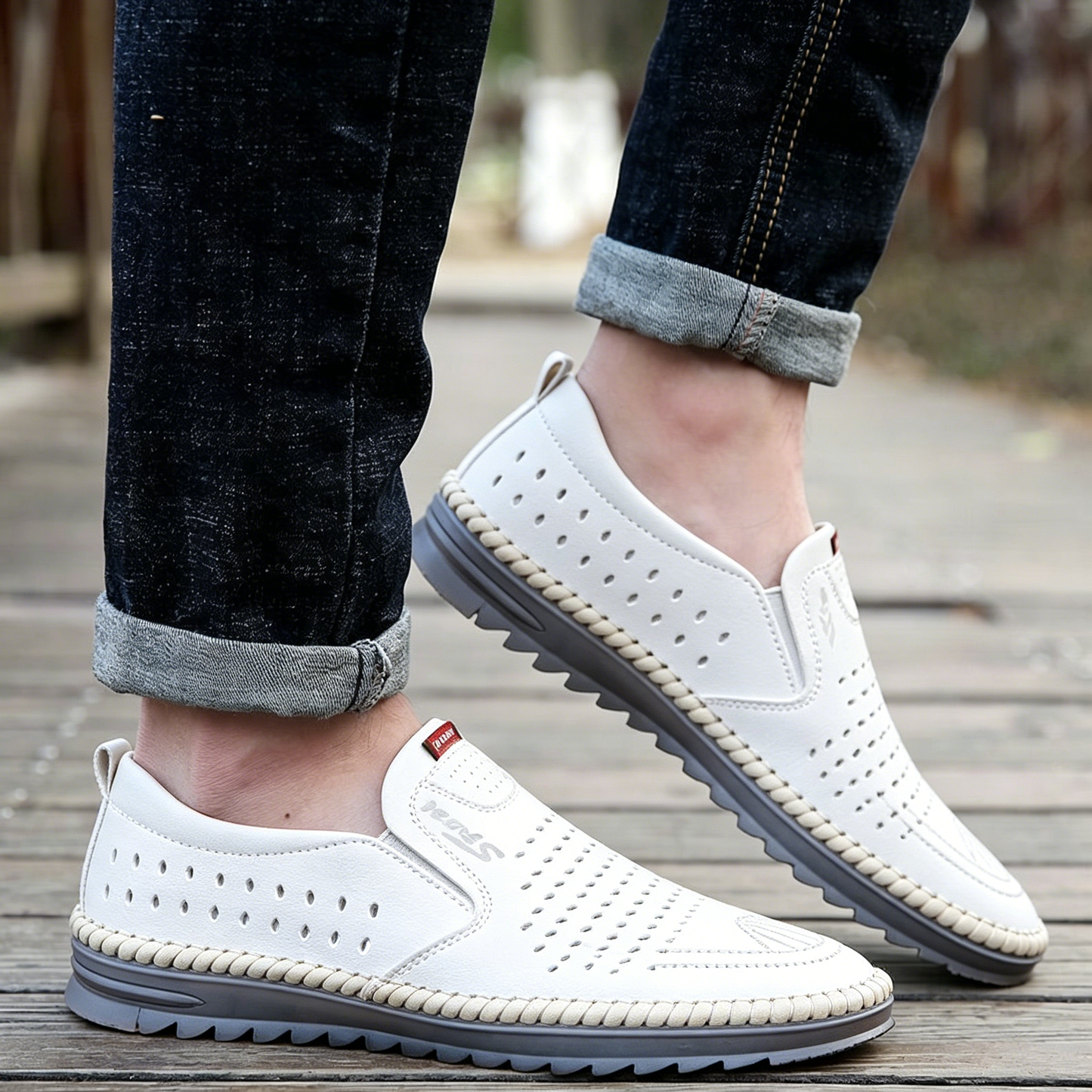 🔥【39-44】👞Sandalias de hombre hechas a mano de cuero genuino con patas talladas💥4291383