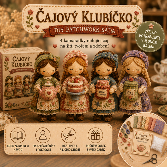 🎁Poslední den: Využijte slevu 49 %! 🧵 Miniaturní patchworková sada ze série Miniature World.