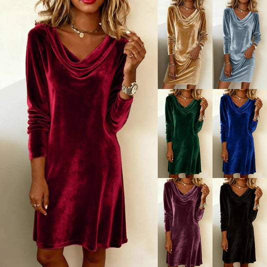 🔥 【S-3XL】 Ženske lužne haljine od umjetnog svile - 4182032