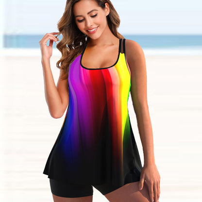 🏊‍👙🌴【S-5XL】Stylové plavky s potiskem pro větší velikosti